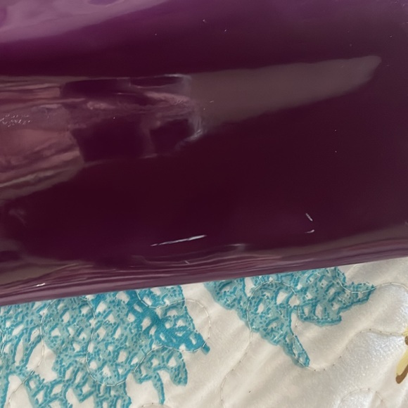 Purple, patent leather Kate Spade tote in great condition. - Picture 9 of 9